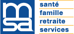 Logo MSA / Santé, famille, retraite, services